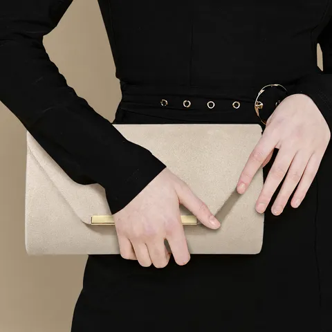 Women Velvet Evening Bag Elegant Chic Clutch Purse For Wedding Party With Chain Crossbody Shoulder Bag