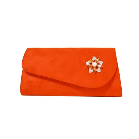 Women Fashion Velvet Evening Bag Rhinestone Clutch Purse Elegant Chain Crossbody Bag For Banquet Party Handbag