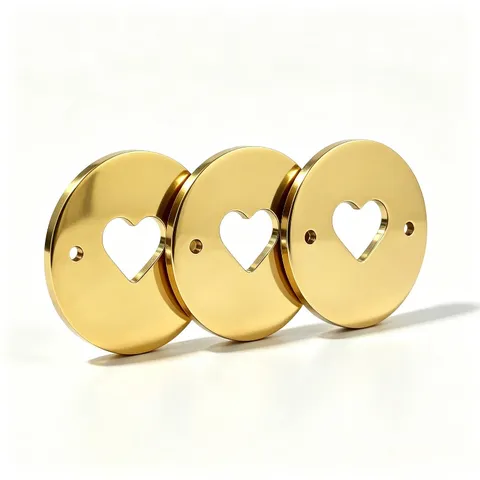 Stainless Steel Heart Hollow Round Disc Pendant For DIY Jewelry Making Necklace Bracelet Polished Metal Charm Accessories Gold Silver