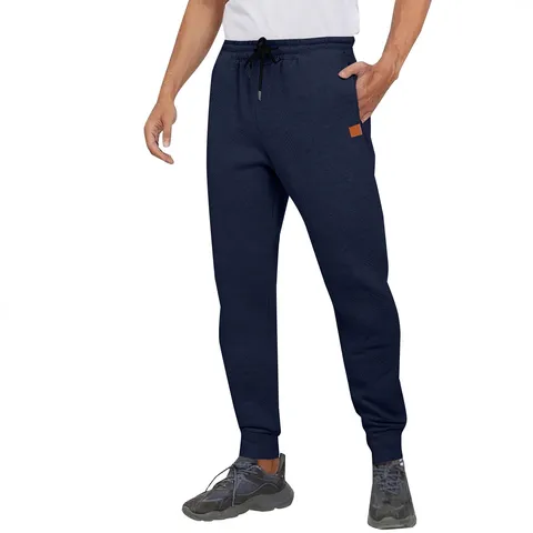 Pantaloni della Tutta in Maglia Casual da Uomo Joggers Affusolati Coulisse Vita Media Tinta Unita Pantaloni Sportivi Giornalieri