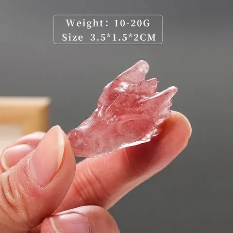 Estatua de Piedra Tallada a Mano con Calavera de Dragón de Cristal Natural Espécimen Mineral Para Decoración del Hogar Adorno de Cabeza de Dragón