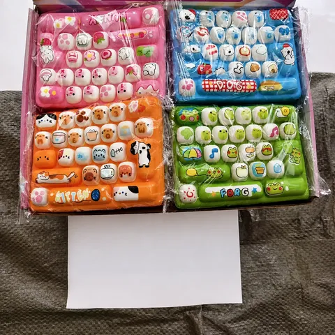 PU Keyboard Squishy Toy Slow Rising Animal Diary Stress Relief Fidget Toy Cute Cartoon Decompression Toy Gift