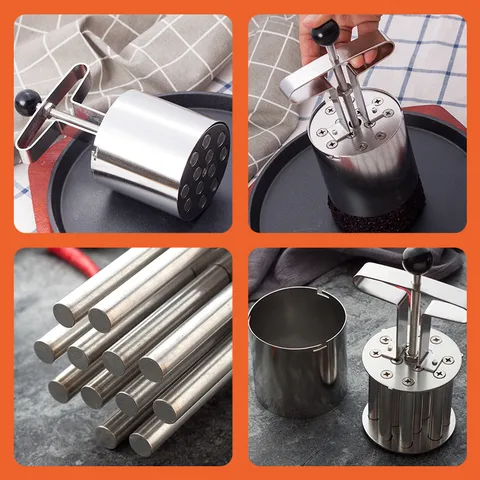 Stainless Steel Honeycomb Coal Shape Rice Mold Creative Food Press Shaper For Kitchen Cooking Bento DIY Baking Mold