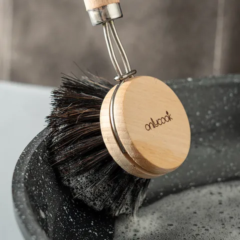 Stainless Steel BBQ Cleaner Brush With Long Plastic Handle Outdoor Barbecue Grill Net Cleaning Wire Brush With Scraper Tool Heavy Duty Grill Scraper Cleaner For Home Camping Grill Mesh Grate Cleaning Accessory