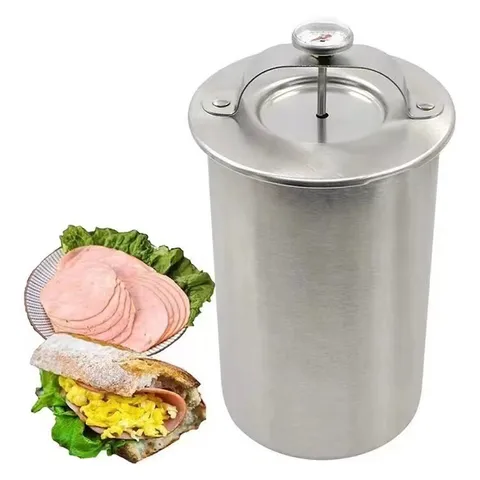 Stainless Steel Ham Maker Meat Cooker Press Machine with Built-in Thermometer Kitchen Cooking Tool for Home Kitchen