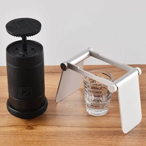 Support Pliable Portable en Alliage d'Aluminium pour Machine à Café Expresso Pressée à Main Mini Support de Filtre de Voyage