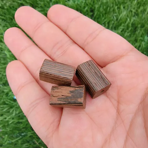 Perles Vrac en Bois de Wengé Naturel Perles Entretoises Rectangulaires Pour Fabrication de Bijoux DIY Bracelet Collier