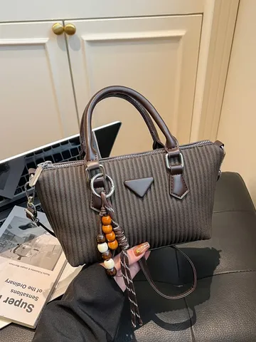 Bolso Balde Retro de Cuero PU para Mujer Bolso de Mano Plisado Vintage Bolso Bandolera Casual Bolso de Hombro Chic para Damas