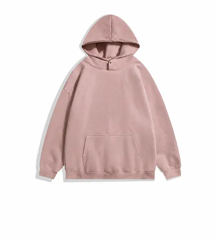 Sweat à Capuche Unisexe Homme Femme Coupe Large Effet Daim Manches Longues Couleur Unie Sweat Couple Décontracté Streetwear Top