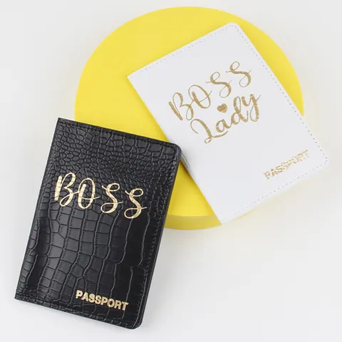 Crocodile Pattern PU Leather Passport Holder Slim Travel Document Protector Sleeve Card Wallet For Men Women Boss Style