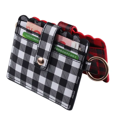 Portacarte in Pelle PU con Blocco RFID e Bordo a Onde Custodia per Carte Bancarie Multislot Portafoglio per Carte con Portachiavi Fantasia Serpente Marmo
