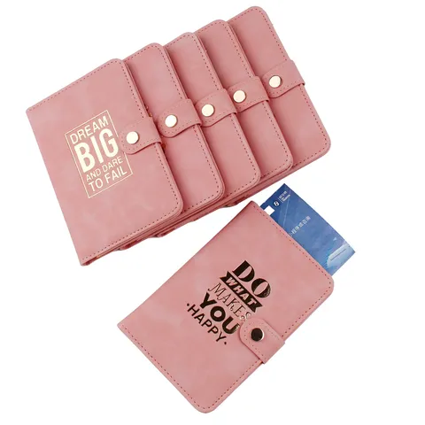 Dream Big Dare To Fail Reisepasshülle Reise Geldbörse PU Leder Kreditkartenetui Organizer Rosa Dokumententasche Für Damen