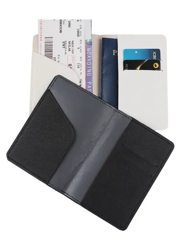 Simple PU Leather Passport Holder Cover Travel Document Organizer Case With Card Slots Slim Ticket Protector Travel Accessories