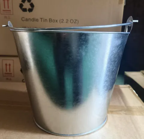 Galvanisiertes Eisen Bier Eiskübel Metall Blech Eiseimer Für Bar Party Küche Getränke Kühlbehälter