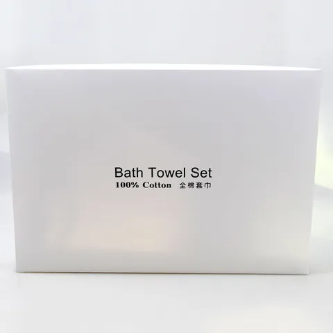Boîte Cadeau en Papier Blanc Avec Logo Marquage à Chaud Ensemble de Trois Pièces Boîte d'Emballage Pour Rangement de Vêtements