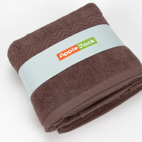 Ensemble Cadeau de Serviette de Bain Et Visage en Jacquard Coton Classe A Uni Absorbant Doux pour la Salle de Bain