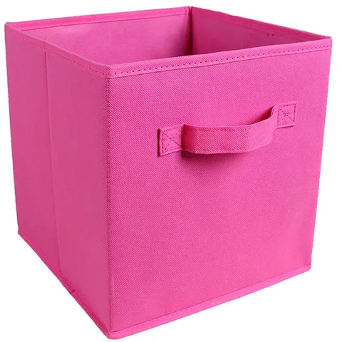 Caja de Almacenamiento de Tela No Tejida Plegable Con Asa Organizador de Armario Doméstico Cubos de Tela Minimalistas Modernos Cesta Organizadora