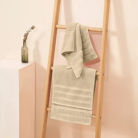 Ensemble de Serviettes en Pur Coton Doux Absorbant Couleur Unie Serviette Visage Tissage Respirant Maison Salle de Bain Utilisation Quotidienne