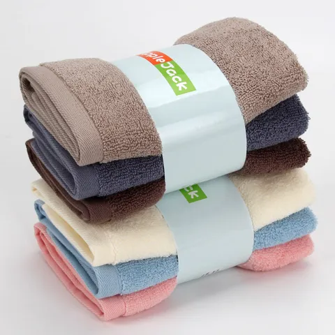 Gants de Toilette 100% Coton Serviettes Visage Motif Onde d'Eau Douces Absorbantes pour Salle de Bains Maison Usage Quotidien