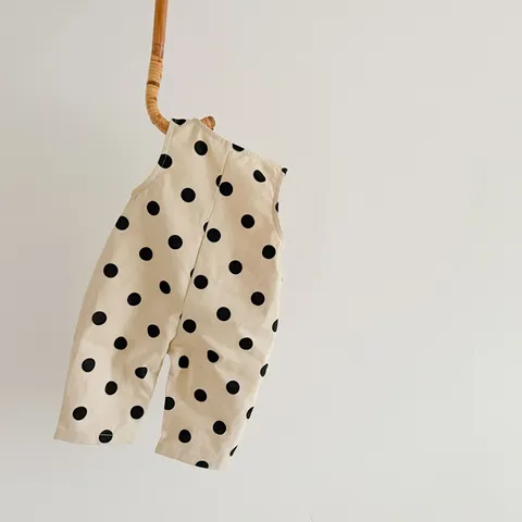 Säugling Baby Strampler Gepunktet Body Langarm Top Süßes Frühlings Outfit Set