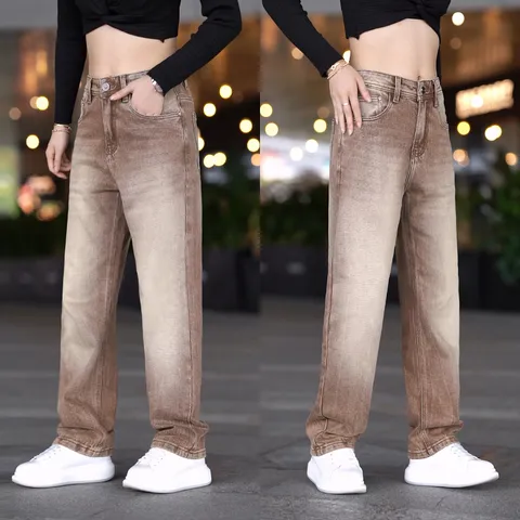 Herren Japanischer Vintage Ripped Jeans Farbverlauf Gewaschen Slim Fit Skinny Denim Lange Hose Weich Leicht Elastisch Baumwolle Jeans Für Alltag