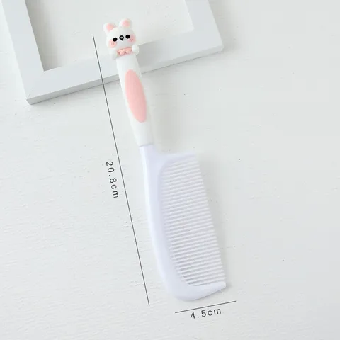 Cute Cartoon Animal Shape Hair Comb Plastic Detangling Hairbrush Smooth Fine Teeth Portable Travel Pocket Comb For Women Kids Gift