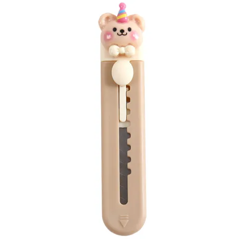 Mini Cutter Mignon de Dessin Animé Couteau de Poche Portable pour Étudiants Journal Papeterie de Bureau
