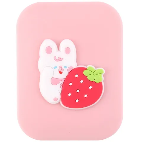 Miroir de Maquillage Pliable Portable Mignon Dessin Animé Plastique Poche Cosmétique Miroir avec Peigne