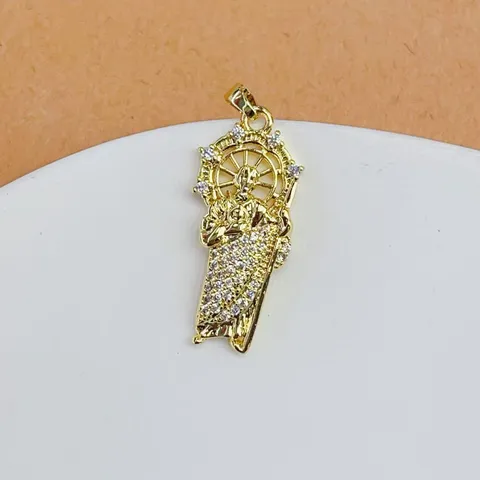 Religious Figure Pendant For Necklace Making Copper Gold Silver Plated Zirconia Saint Mary Jude Grim Reaper Religious Jewelry Pendants