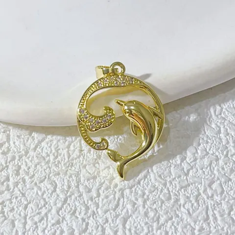 Kupfer Gold Silber Plattiert Ozean Thema Charm Meerestier Seepferdchen Delfin Wal Fischschwanz Anhänger Für DIY Schmuckherstellung Zubehör