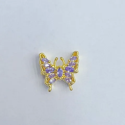 Ciondoli in Rame a Forma di Farfalla Zucca Cuore con Strass Accessori per Gioielli Fai da Te Connettori per Bracciali Collane Placcati Oro Argento