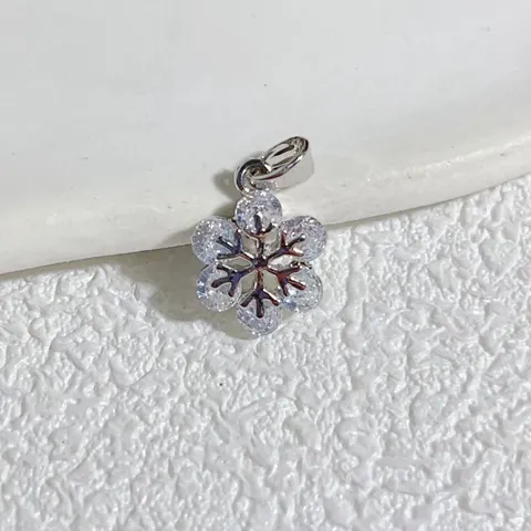 Kupfer Gold Galvanisiert Strass Schneeflocke Blume Anhänger Für DIY Schmuckherstellung Halsketten Ohrringe Kleidung Zubehör