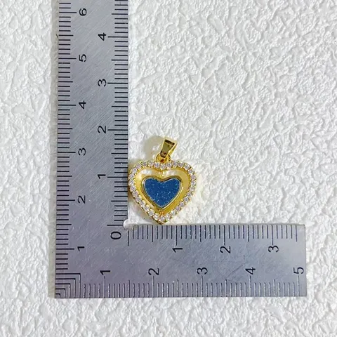 Copper Plated K Gold Rotating Heart Bow Pendant For DIY Jewelry Making Project Rhinestone Heart Charm For Necklace Bracelet