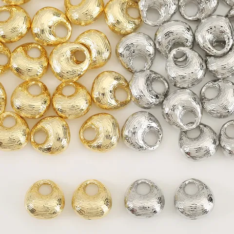 Minimalist Copper Zirconia Lucky Bag Pendant For DIY Jewelry Making Electroplated Gold Silver Bead Spacers For Necklaces Bracelets Accessories Women