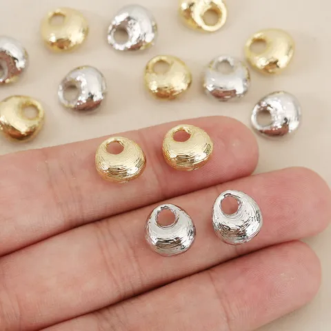 Minimalist Copper Zirconia Lucky Bag Pendant For DIY Jewelry Making Electroplated Gold Silver Bead Spacers For Necklaces Bracelets Accessories Women