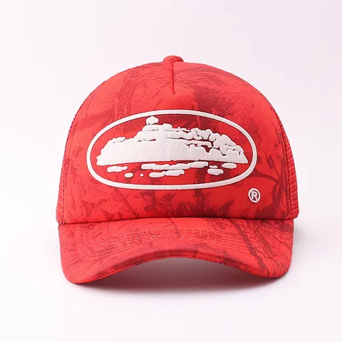 Camouflage Trucker Hat For Men Women Mesh Baseball Cap With Cruise Ship Embroidery Curved Brim Adjustable Sun Visor Outdoor Fashion Cap