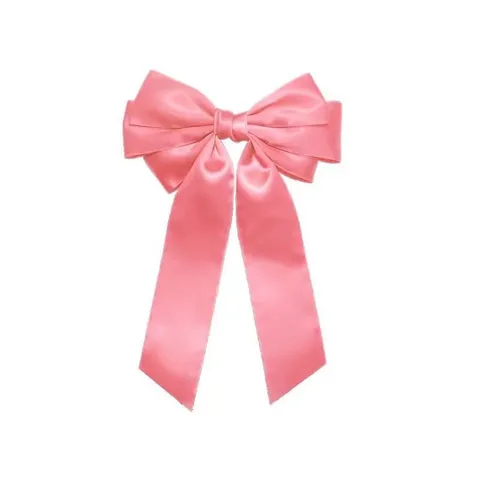Elegant Satin Ribbon Triple Layer Bow Hair Clip Sweet Princess Style Fairy Hairpin With Long Streamers For Women Girls Daily Hair Accessories