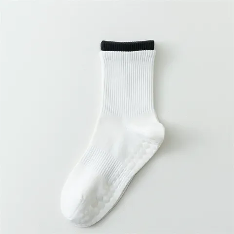 Calcetines Antideslizantes Profesionales de Yoga para Mujer Pilates Fitness Algodón Calcetines Deportivos Con Agarraderas de Silicona