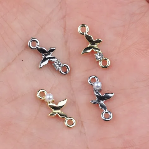 Papillon Bijoux Connecteur Charmes Alliage Strass Perle Artificielle Bricolage Bracelet Collier Composants Fournitures Artisanales Pendentifs