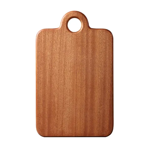Tabla de Cortar de Madera de Ébano Natural para Cocina Bandeja para Servir Filetes Rectangular Multiusos con Orificio para Colgar
