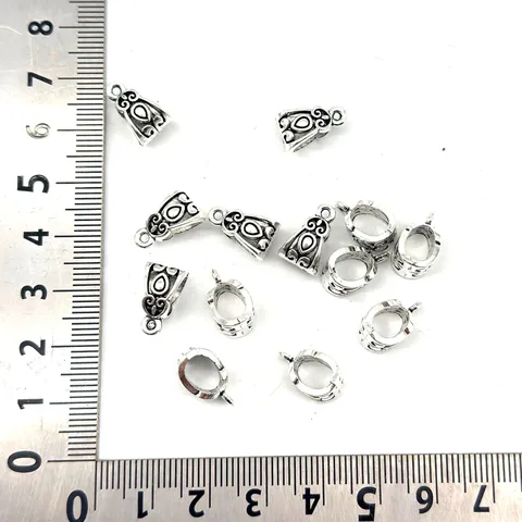 Pendentif Araignée DIY en Alliage de Zinc Argent Tibétain Fermoir Accessoires de Bijouterie Gothique Collier Bracelet