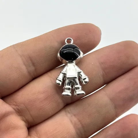 3D Astronaut Weltraum Roboter Metall Schlüsselanhänger Auto Schlüsselring Tasche Anhänger Zubehör Gothic Geschenk