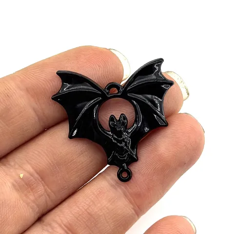 Vintage Gothic Vleermuis Hangers Legering Vampier Vleermuis Halloween Sieraden DIY Accessoires Voor Ketting Armband