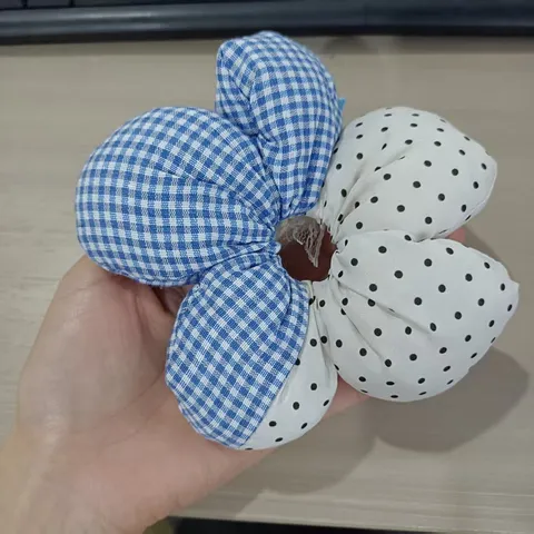 Cute Fabric Plaid Polka Dot Floral Scrunchie Handmade Bowknot Lace Hair Tie Sweet Headband Ponytail Holder For Kids Women Everyday Hair Accessories