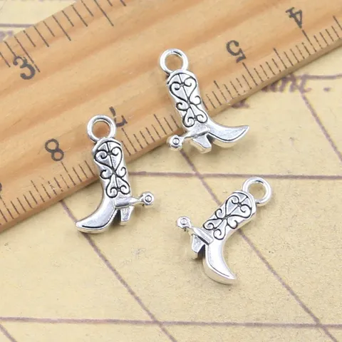 Ciondoli Cowboy Occidentali in Lega di Zinco Argento Retro per Creazione di Gioielli Fatti a Mano Fai-da-te Collana Bracciale Accessori