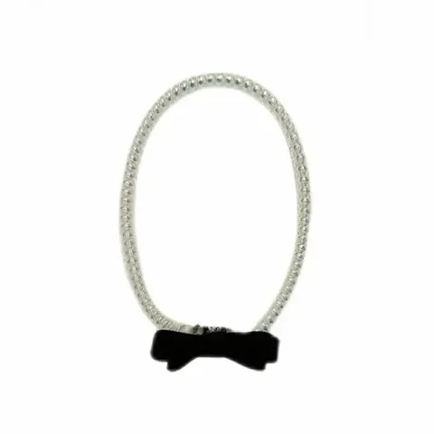 Anello per Capelli a Filo del Telefono alla Moda per Donna Con Fiocco Decorativo Elastico a Spirale Copricapo per Coda di Cavallo Accessorio