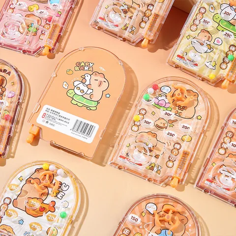 Handgehaltenes Flipperautomat Spielzeug Cartoon Tier Labyrinth Spiel Tragbares Lernpuzzle Spielzeug Für Kinder Schüler Belohnung Kleines Geschenk