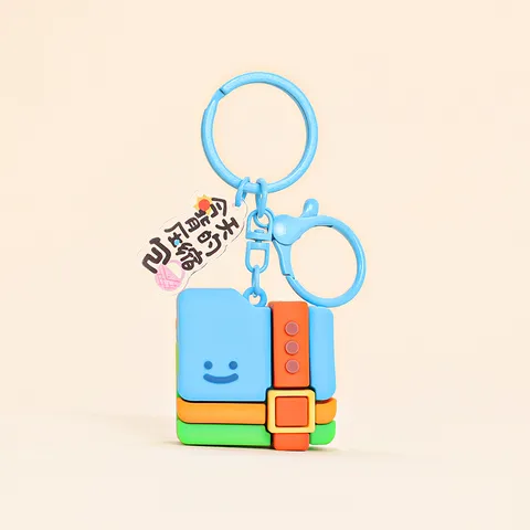Porte-clés Série Logiciel de Bureau Drôle Poupée en Caoutchouc Souple PVC Créatif Pendentif Nouveauté Porte-clé Ornement de Sac Cadeau