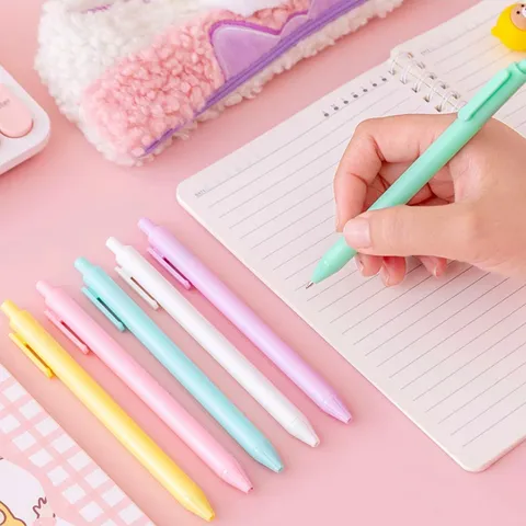 Macaron Bonbonfarbe Gelstift Feine Spitze Minimalistisch Schüler Prüfung Signatur Stift Kunststoff Schreibstift Büro Schule