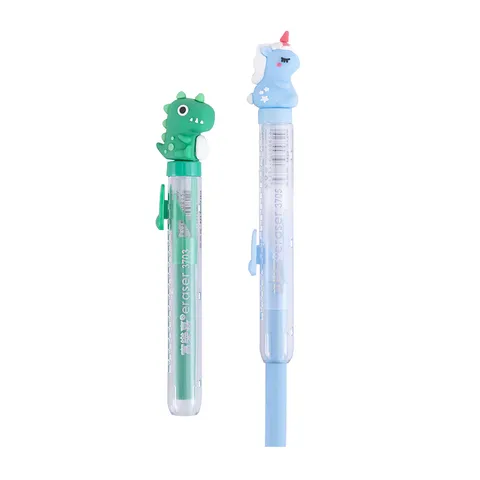 Cute Cartoon Push Style Eraser TPR Material Dinosaur And Unicorn Design Student Writing Correction Stationery Gift